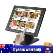 15/17" LCD Touch Screen Monitor POS Monitor USB VGA Retail Kiosk Restaurant Cafe