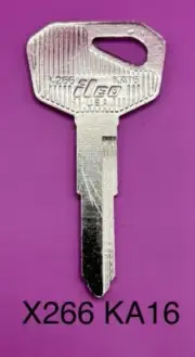 1 Key Blank1982-2005 Kawasaki KZ Police 1988-2009 Ninja 250R 500 500R EX Keys