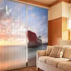Great Sailing In The Sea 3D Blockout Photo Print Curtain Fabric Curtains Window