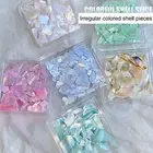 1 Box Nail Ornament Irregular Shape Diy Girls Nail Shell Piece Nail Ornament