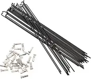 Totority Bike Spokes 30pcs Folding Steel Spokes for Bike Ensure Wheel Stability