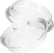 Alipis Slim Tea 2pcs Tea-Bloom Replacement Glass Lid - Clear Kettle Cover for Pots, Strainer Lids, Beverage Dispenser, Blooming and Loose Leaf Top Lid 9cm Teapot