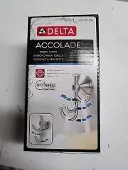 Delta Accolade Expandable Multi-Purpose Towel & Clothes Hook Brand NEW