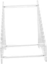 Acrylic Tiered Vinyl Record Shelf Transparent CD Rack for Desktop Storage Album Display Stand for Records Photos Organize Your Workspace with Style