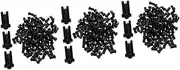 Beatifufu 3sets Professional Eyelash Bottle Nozzle Needles Lash Extension Pin Set Blocking Needles 100pcs*3