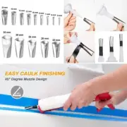 Handy 5 in 1 Caulk Finishing Tool Stainless Steel Remover Tool Set 35pcs