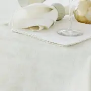 Damask Embossed Tablecloth 180 cm Round Bright White (aka Gardenia or Marshmallow)