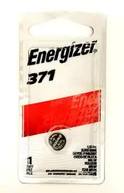 ENERGIZER 1.5 VOLT 371 SILVER OXIDE COIN CELL BATERY