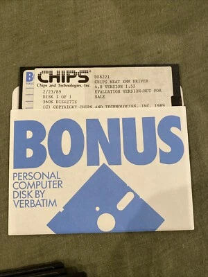 Chips And Technology CHIPS neat EMM Driver 1989