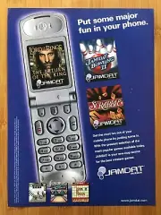 2003 JAMDAT Flip Phone Video Games Print Ad/Poster Motorola Lord of the Rings