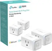 TP-Link Kasa Smart Wi-Fi Plug Mini with Homekit 2-Pack - White