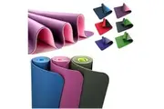 TPE Yoga Mat Exercise Fitness Gym Pilates Non Slip Dual Layer