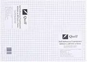 Quill, Self Adhesive Foam Board, 5mm A3, Pack 5, White