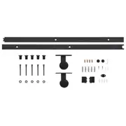 Slding Door Installation Hardware Kit Roller 2m Steel Track For Aluminium Slidin