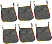 Vaguelly 6pcs Universal Stroller Diaper Storage Bag Baby Stroller Organiser Bag for Hanging Diaper Wipes Toys Organizer Large Pockets