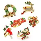 6 Pcs Xmas Napkin Ring Napkin Holder Holiday Table Decoration Christmas Supplies