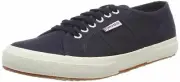 Superga 2750 Cotu Classic Navy White Womens Canvas Trainers