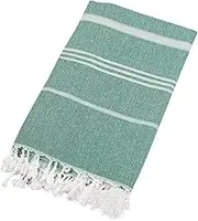 Striped Turkish Tassel Beach Towel | Stripe Turkish Quick Dry Sauna Towel | Large Boho Sand Bath Towel for Bathrooms and Outdoor