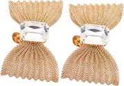 [Veemoon] 2pcs Detachable Alloy Shoe Clips For High Heels Elegant Shoe Buckles For Weddings And Formal Events Sparkling Charm High Heel Clips For Women