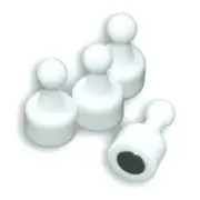1x 12pk WHITE Magnetic Push Pins Fridge Whiteboard Hold Map Memo Message Board