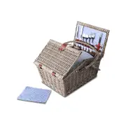Alfresco 2 Person Picnic Basket Vintage Baskets Outdoor Insulated Blanket