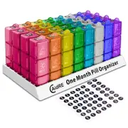 Monthly Pill Organizer 3 Times A Day, 30 Day One Month Pill Organizer, 31 Day...