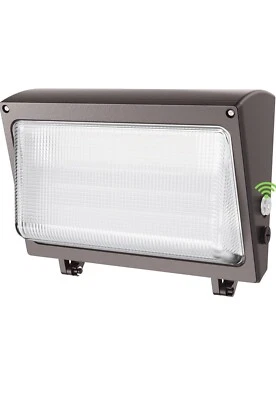 2X 120W LED Wall Pack Light With Dusk To Dawn Photocell, 15600LM Dimmable Light