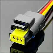 BIZOCA 2 3 4 5 6 pin FCI CON-391 / Harness Compatible with Automotive Waterproof connectors(3Pin Female,1 Pc)