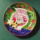 Anthropologie Emily Maude 12 Days Christmas 6 Geese Laying Dessert Plate NEW