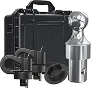 60692 Puck System Gooseneck Hitch Ball Kit with Box, Compatible with 2013-2021 Ford F250 F350 F450, 2016-2020 Chevrolet Silverado, GMC Sierra & Nissan Titan XD, 30000 lbs GTW/ 7500 lbs VTW