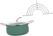 COLLBATH Professional Food Supplement Pot Multi-Purpose Soup Pot Frying Pan Stockpot Easy Cleaning for Home Restaurant