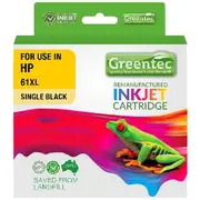 Greentec Alternate HP 61XL Ink Cartridge Black