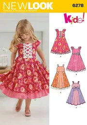 New Look Pattern 6278 Child's Dress with Trims