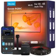 Govee RGBIC WiFi Smart Backlight Strip Starter Kit For 55-65" TV