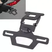 Adjustable Foldable LED Fender License Plate Holder For KAWASAKI Z250 Z300 Z400