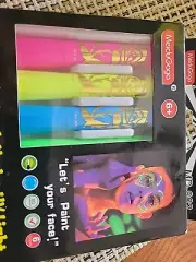 Pack Of 2 6 Pack Glow in the Dark Face Body Paint Glow Sticks 12 Markers