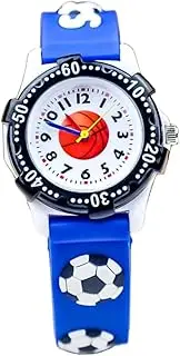 [BESTYASH] Boys Cartoon Wristwatch Digital Basketball Pattern Sports Watch for Lightweight Strap Fun and Stylish for Learning and Play