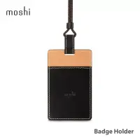 在飛比找博客來優惠-Moshi Badge/ID Holder 證件套渡鴉黑
