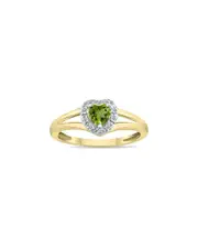 Gem Spark 14K 0.51 ct. tw. Diamond & Peridot Ring