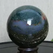 B2908-76mm-633g Amazing natural Ocean Jasper Orbicular Sphere Reiki Crystal Ball