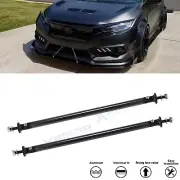 Pair Vehicle Bumper Chin Lip Splitter Rear Diffuser Strut Rod For Honda Acura (for: Honda Civic)