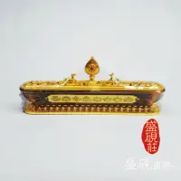 在飛比找momo購物網優惠-【盛硯莊佛教文物】精緻大號八吉祥銅爐(八吉祥徵兆)