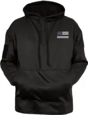 Black Concealed Carry Hoodie Honor and Respect TBL Thin Blue Line Sweatshirt CCW