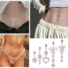 Steel Dangle Belly Button Rings Navel Rings Body Piercing U7D4