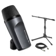 Sennheiser e 602 II Cardioid Dynamic Instrument Microphone with accessories