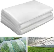 Greenhouse Plastic Sheeting- 6 Mil Clear Plastic Sheeting -Waterproof Cover,Gree