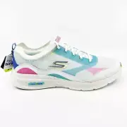 Skechers Go Run Hyper Burst Cali Vibes White Womens Size 10 Athletic Shoes
