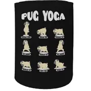 Alcohol Animal Stubby Holder - Pug Yoga Dog Puppy - Funny Novelty Birthday Gift Joke Beer Can Bottle