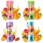 6 Blades Juicer Cup# Portable Fruit Juice Blenders Electric Mini Bottle Home USB