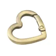 Carabiner Clips Snap Spring Hook Heart Shape Clasp Keyring Carabina Karabiner